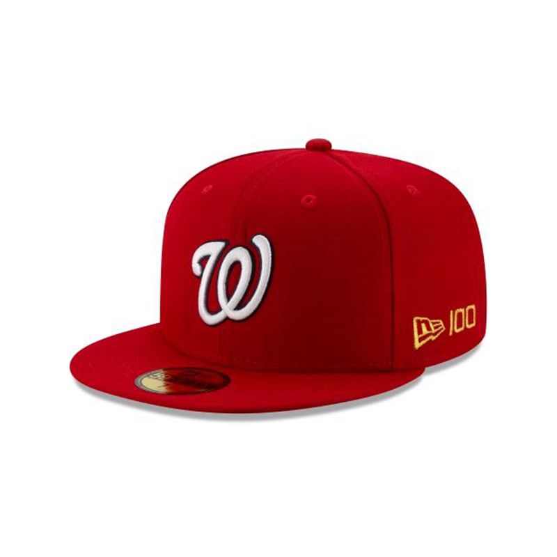 MLB Washington Nationals Team Color 59Fifty Fitted (MRR3254) - Black New Era Caps